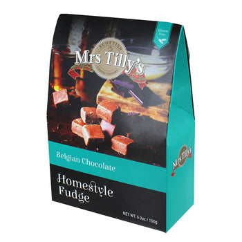 Mrs Tilly's Belgian Chocolate Fudge Carton 150g