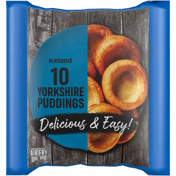 Iceland Yorkshire Puddings 10 Pack 185g. 1/2lb Ship Weight (Max 2 Per Order)