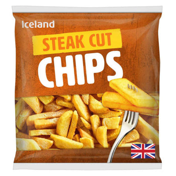 Iceland Steak Cut Chips XL 1.25KG Bag. 1.5lb Ship Weight