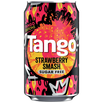 Tango Limited Edition Strawberry Smash Sugar Free Can 330ml