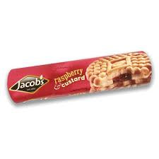 Jacob’s Raspberry & Custard Biscuits. 200g/7.06oz