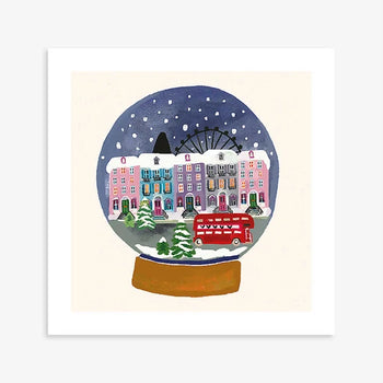 Christmas Fayre London Snow-globe Christmas Cards Pack of 8