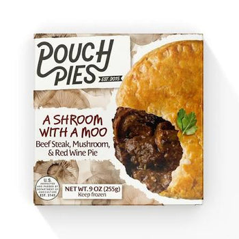 Pouch Pies Steak & Mushroom Pie, 9oz - 1/2lb Ship Weight