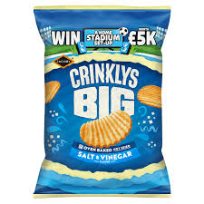 Jacobs Big Crinklys Salt & Vinegar Flavour 90g
