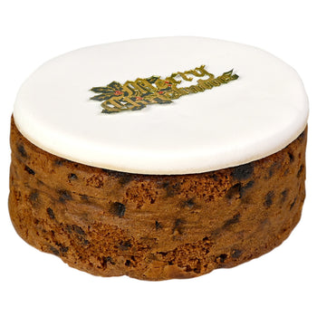 Norfolk Manor Top Iced Christmas Cake 907g