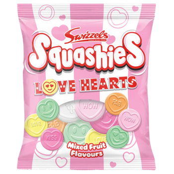 Swizzels Squashies Love Hearts Bag For Easter 120g