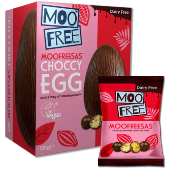 Moo Free Moofreesas Chocolate Egg With Bar 135g