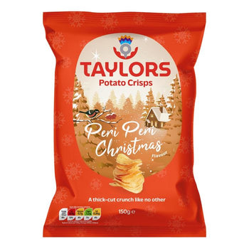 Taylor's Crisps Holiday Collection - Festive Peri Peri Christmas Crisps Large Bag 150g