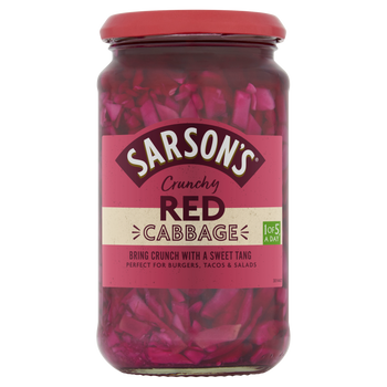 Sarsons Sweet and Mild Pickled Red Cabbage 460g