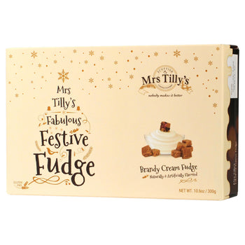 Mrs. Tilly's Scottish Festive Brandy Cream Fudge Carton 300g