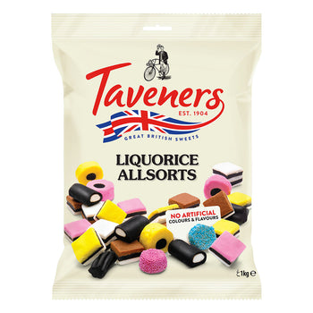 Taveners Liquorice Allsorts. 165g/6 oz