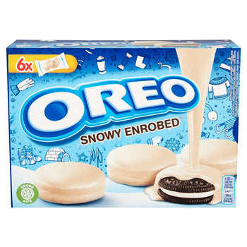 Cadbury Oreo Snowy Enrobed White Chocolate Biscuits 6 Pack 246g - From The UK