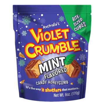 Limited Edition Violet Crumble Mint Cubes Pouch 170g