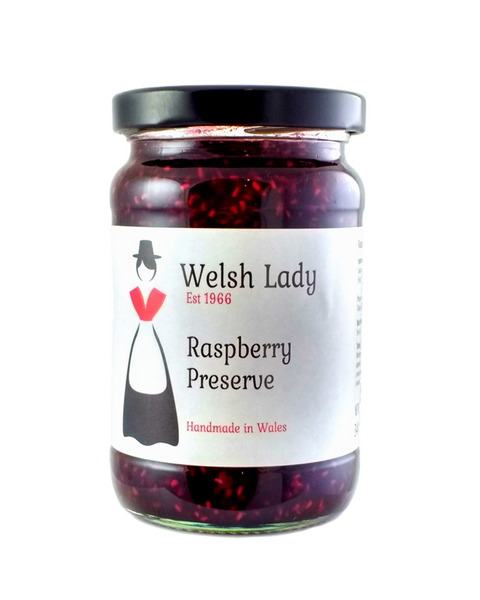 Welsh Lady Raspberry Preserves 340g