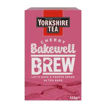 Taylors Of Harrogate - Yorkshire Tea Cherry Bakewell Brew 40 Tea Bags.
