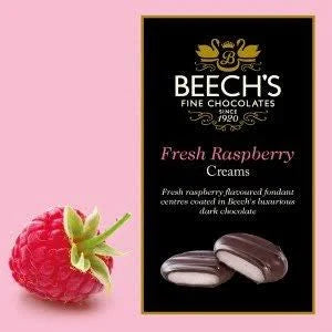 Beech's Fine Chocolate Fresh Raspberry Creams For Christmas 90g