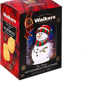 Walkers Festive Christmas Snowman Shortbread Carton 5.3oz