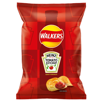 Walkers Heinz Tomato Ketchup Crisps Grab Bag 45g
