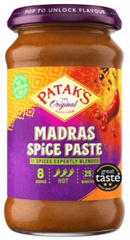 Patak's Madras Curry Spice Paste 11oz/283