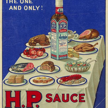 HP Sauce Glass Bottle. 255g/9 oz