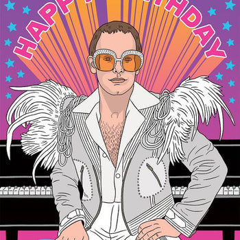 THE FOUND - Elton John Happy Birthday Card