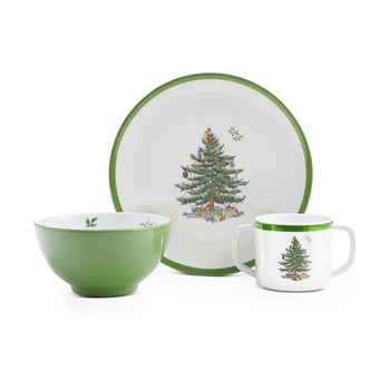 Spode Christmas Tree 3 Piece Melamine Children's Set