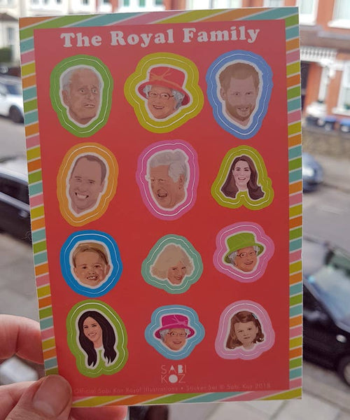 Royel Sticker Royal Family Sticker Set