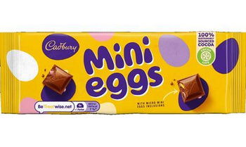 Cadbury Mini Eggs Bar 110g - Imported From The UK!
