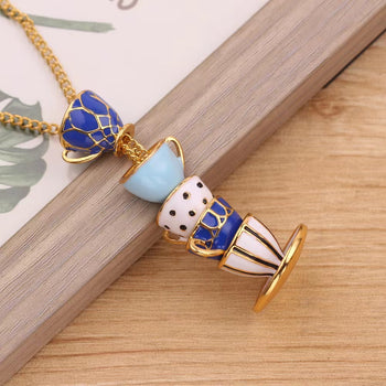 Teacup Necklace 50cm
