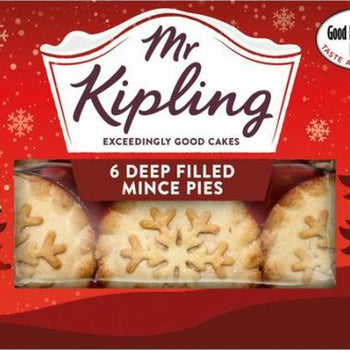 Mr Kipling Deep Filled Mince Pies 6 Pack 366g