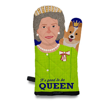 Naked Decor - British UK Queen Elizabeth & Corgi Oven Mitt