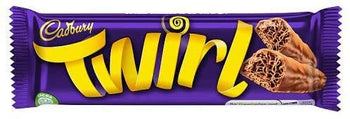 Cadbury Twirl Bar - 2 milk Chocolate Fingers. 43g