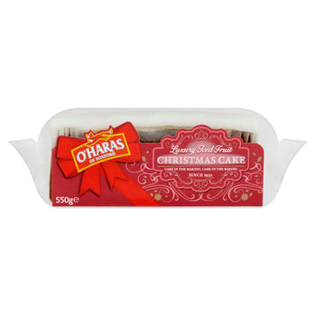 O'haras of Foxford, Luxury Iced Fruit Cake With Marzipan and Icing. 550g