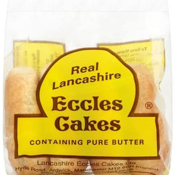 Real Lancashire Eccles Cakes. 4 pack.