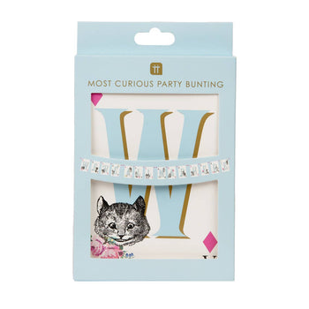 Talking Tables - Alice in Wonderland 'We're All Mad Here' Bunting - 10ft