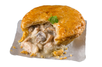 Pouch Pies Chicken & Mushroom Pie 9oz (Just Heat & Serve). Ship Weight 1/2lb
