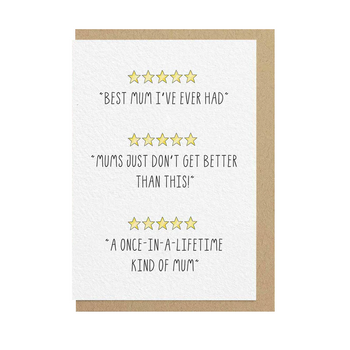 5 Star Mum Card