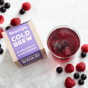 teapigs Cold Brew -  Blackcurrant & Raspberry 10 Tea Temples