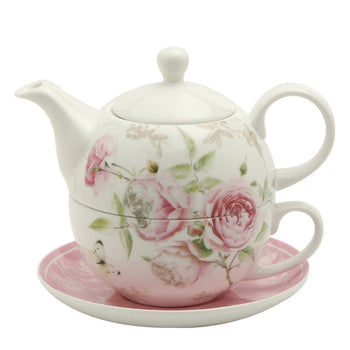 Beau Rose 4 Piece Tea for One Set