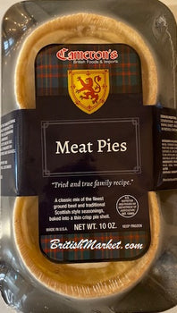 Cameron’s Scottish Meat Pies 10oz. 2 Pack. 1/2 lb Ship Weight
