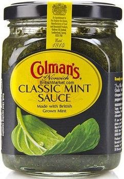 Colman's Classic ready to use Mint Sauce, Made with Norfolk grown mint. 165g/6oz