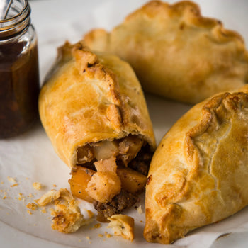 Pouch Pies Large Cornish Pasty 7 oz. 1/2lb Ship Weight