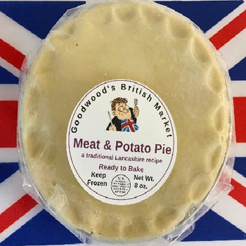 Goodwoods Lancashire Meat and Potato Pie with Short Crust Pastry Top.  8oz . Ship weight 8oz