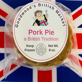 Goodwoods Pork Pie. 8oz. Fully Cooked  (Ready to Eat).  8 oz Ship weight