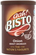 Bisto Onion Gravy Granules Drum. 190g/6oz