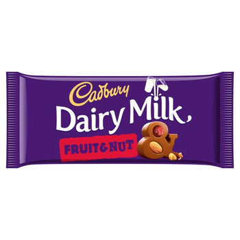 Cadbury Fruit and Nut Large Chocolate Bar. 110g