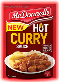 McDonnells Hot Curry Sauce 1.76oz/50g.