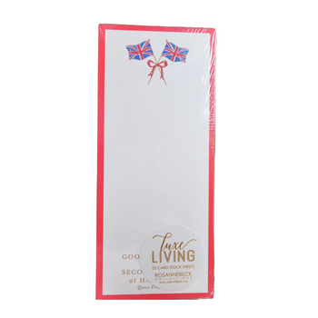 Rosanne Beck Luxe Skinny Pad - Hand-Painted Crossed British Flags