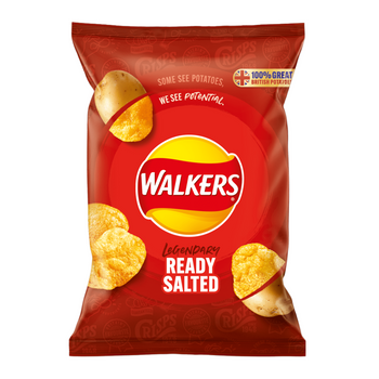 Walkers Crisps Ready Salted. 32.5g