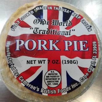 Cameron's Olde World Traditional Pork Pie. Fully cooked ready to eat.  6oz/170g. (Compare to Marks & Spencer -Traditional- pork pie) Ship weight 8oz